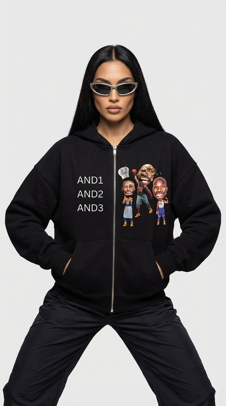 And Zip Up Hoodie