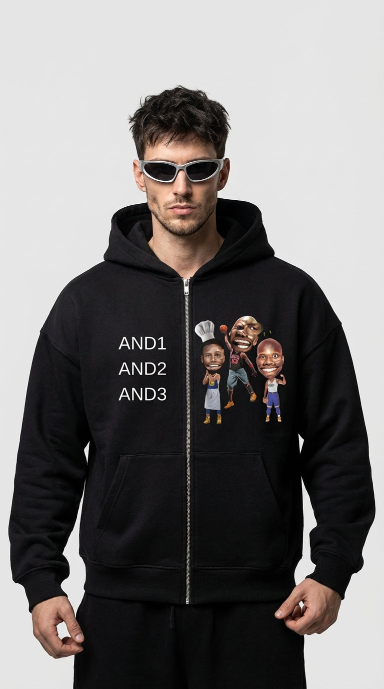 And Zip Up Hoodie