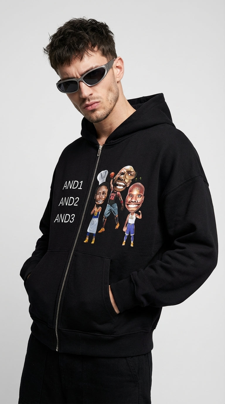 And Zip Up Hoodie