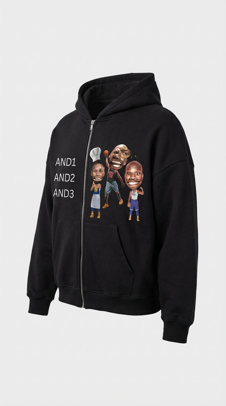 And Zip Up Hoodie