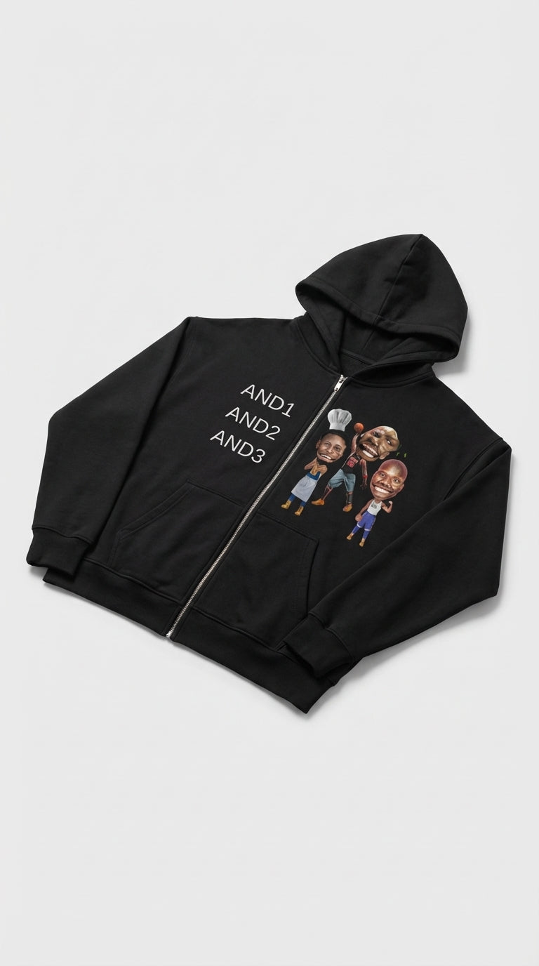 And Zip Up Hoodie