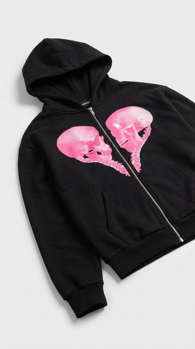 Broken Heart Zip Hoodie