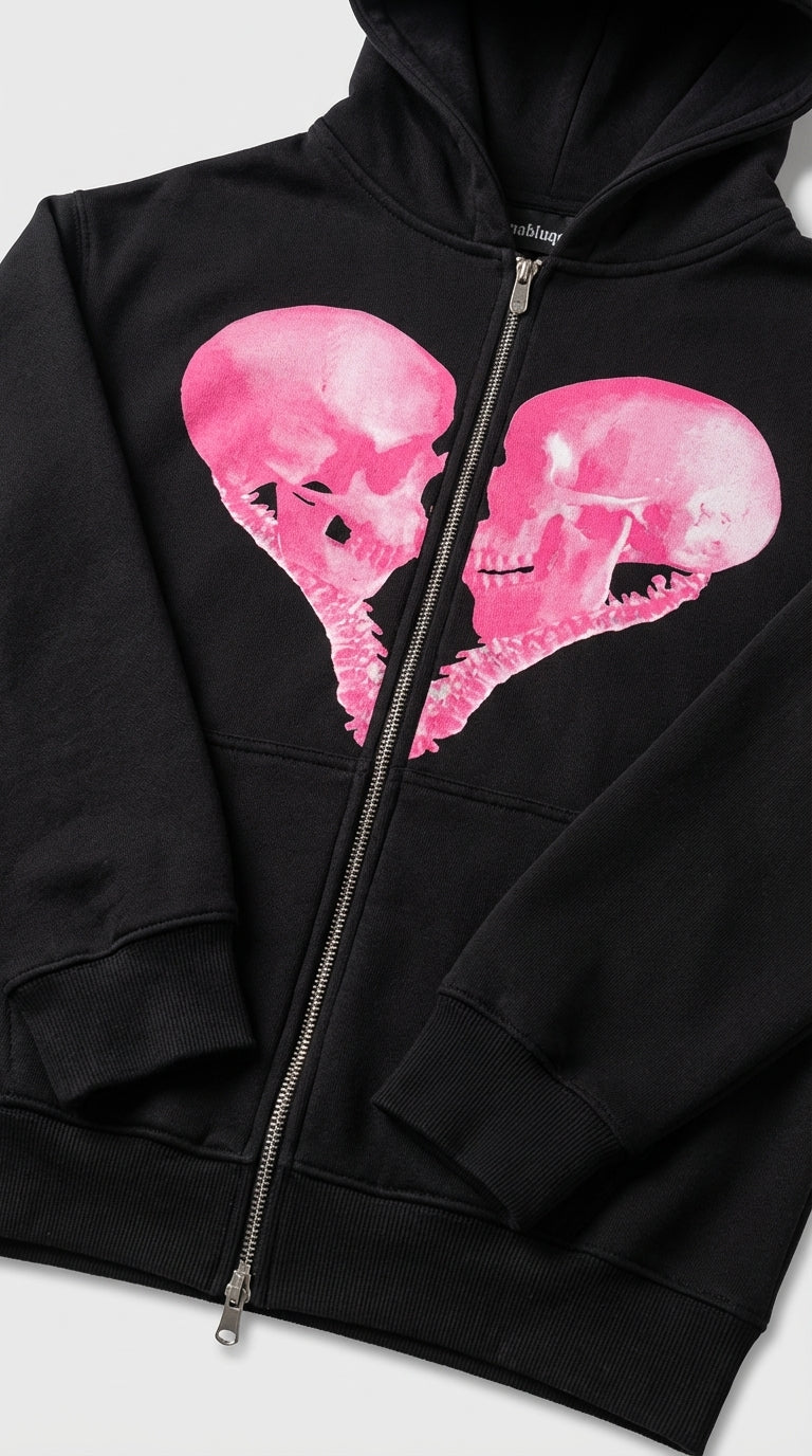 Broken Heart Zip Hoodie