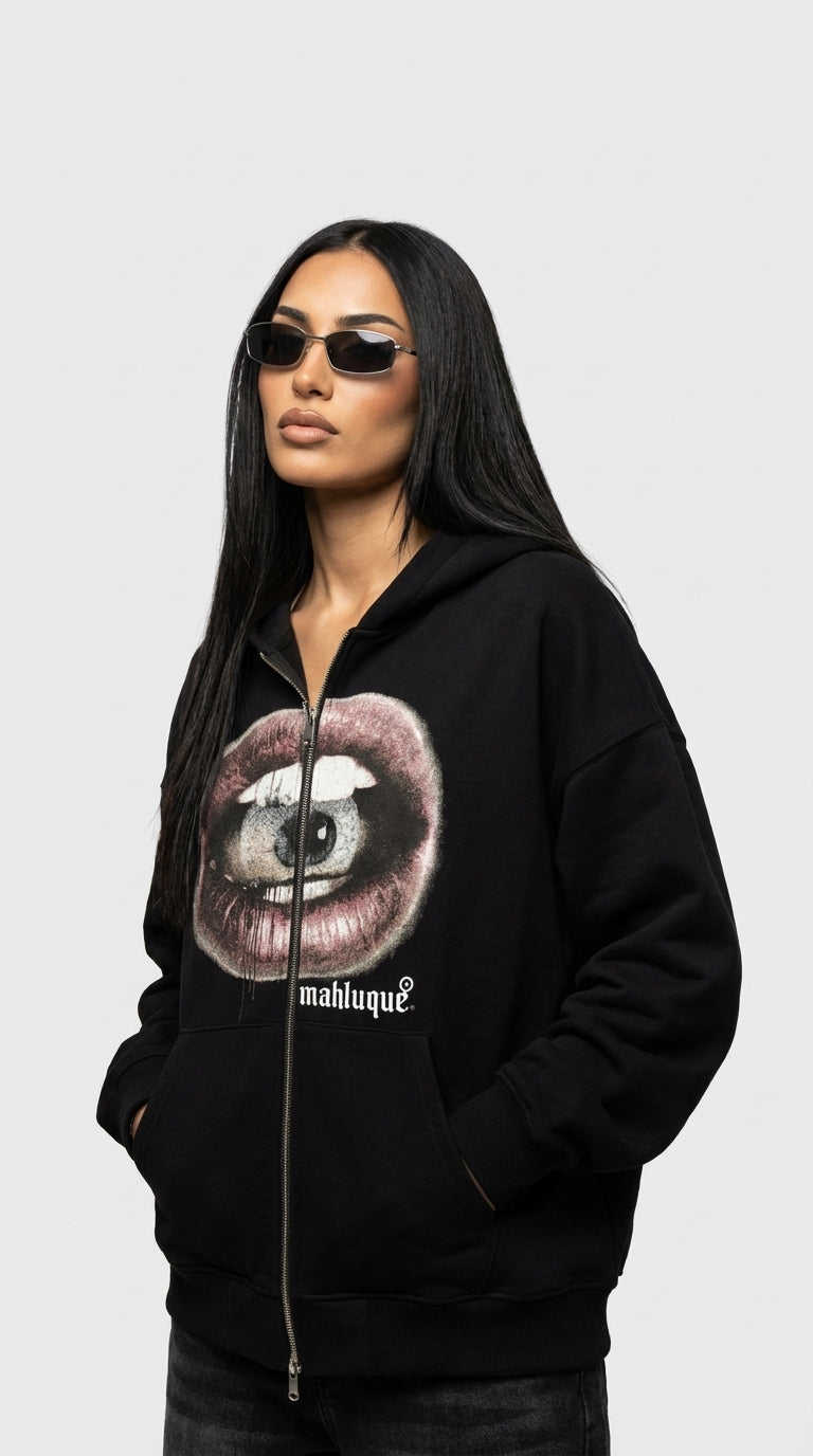 Eye Contact Zip Hoodie