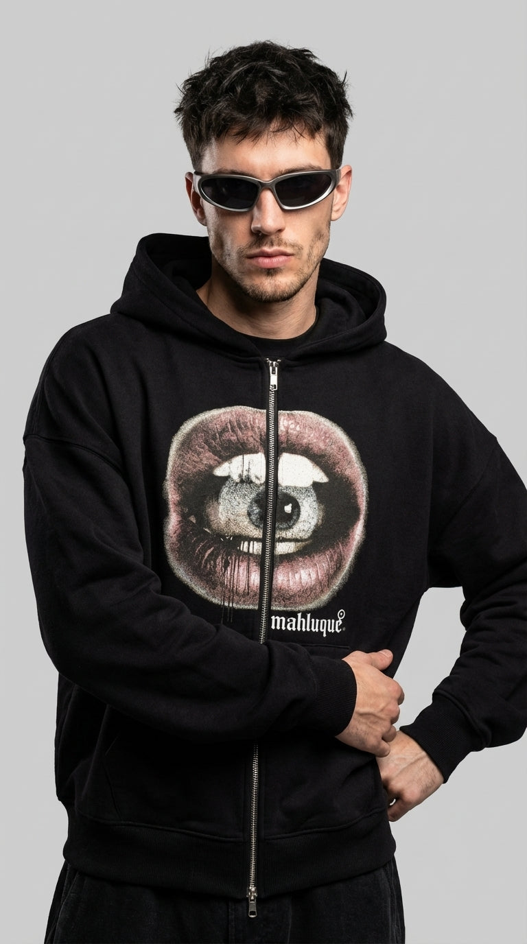 Eye Contact Zip Hoodie