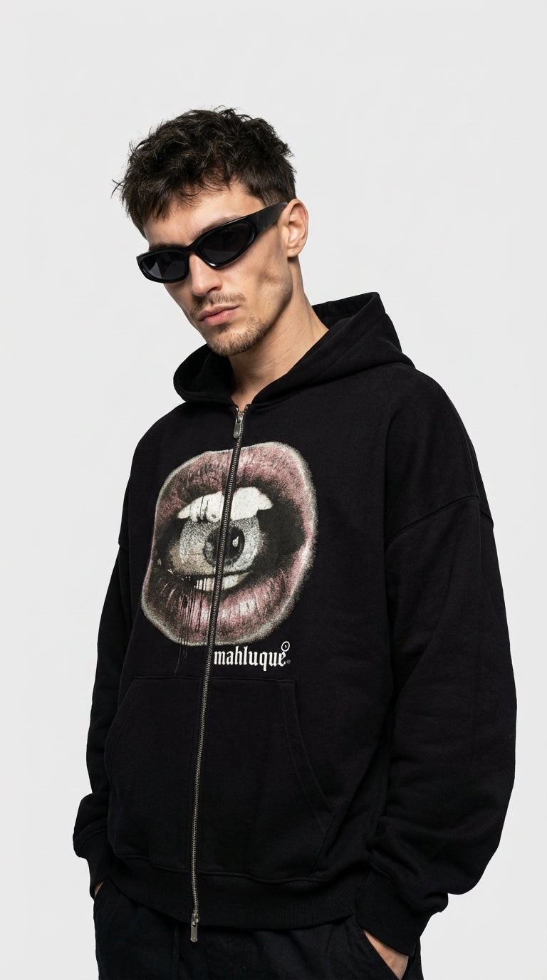 Eye Contact Zip Hoodie