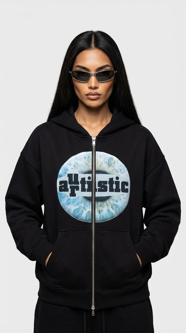 Artistic Eye Zip Hoodie