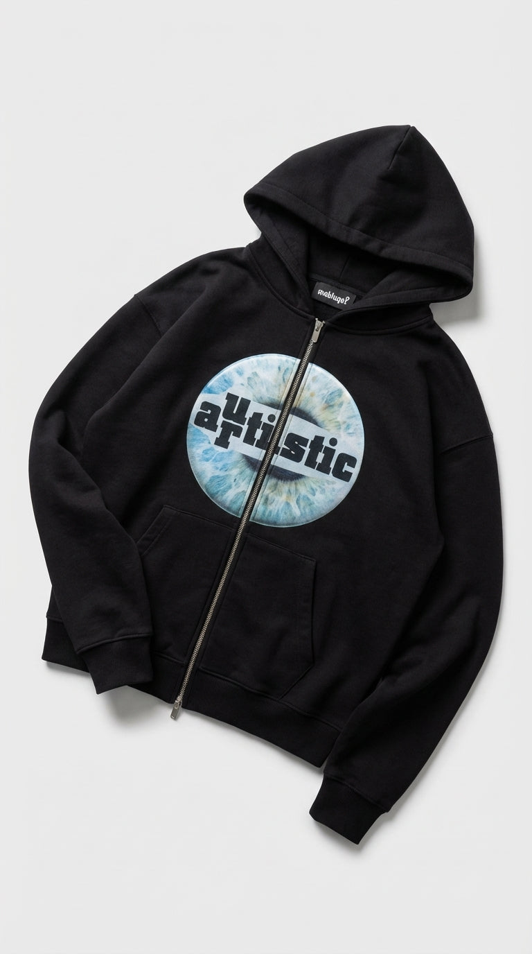 Artistic Eye Zip Hoodie