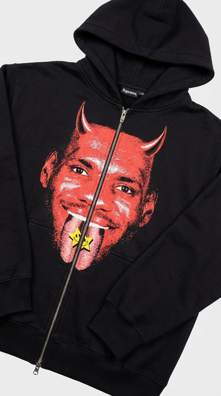 Devil Smile Zip Hoodie