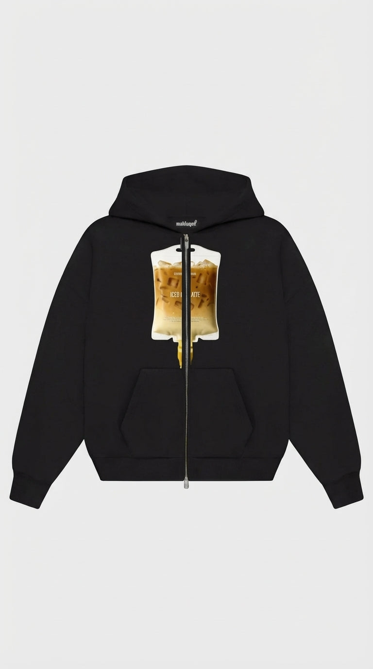 Caffeine Drip Zip Hoodie