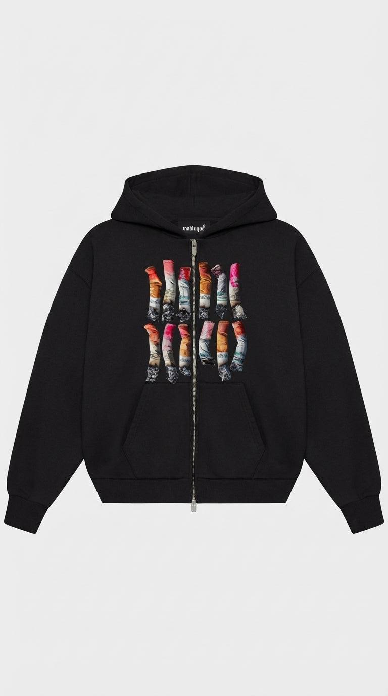 Burnout Zip Hoodie