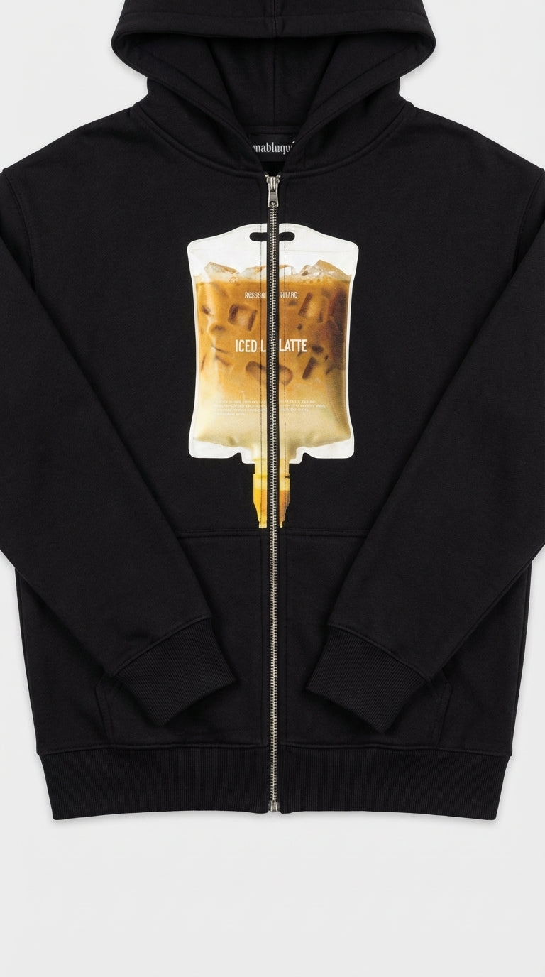 Caffeine Drip Zip Hoodie