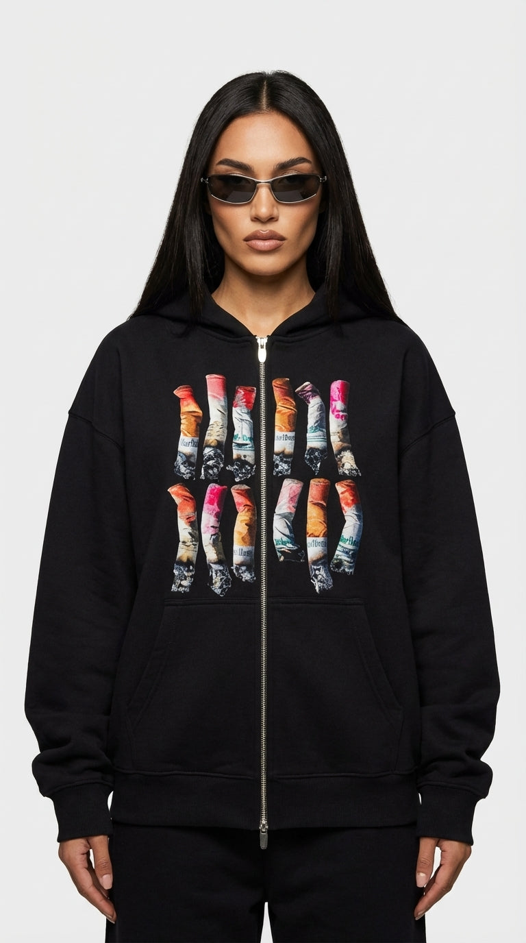 Burnout Zip Hoodie