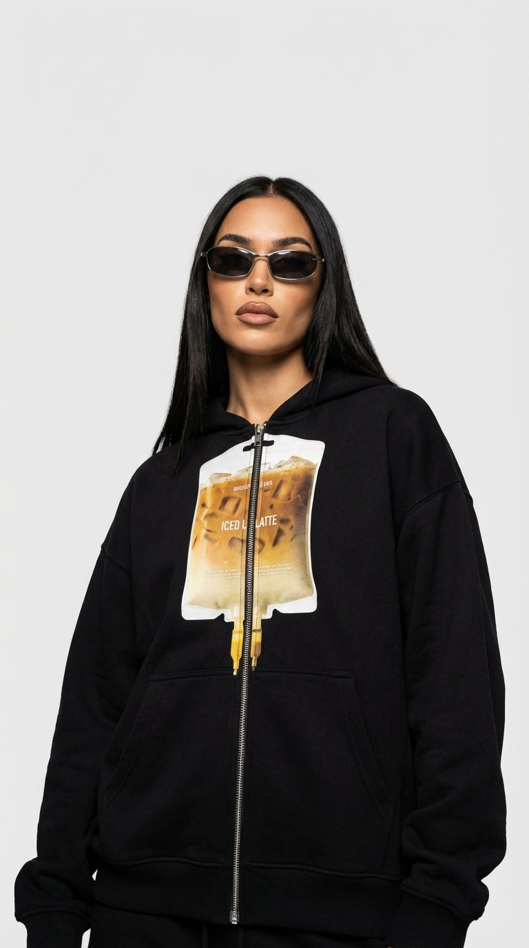 Caffeine Drip Zip Hoodie