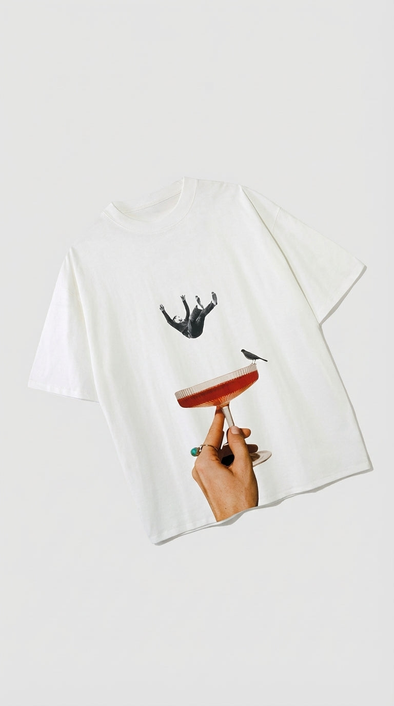 Human Flavor Oversize White T-Shirt