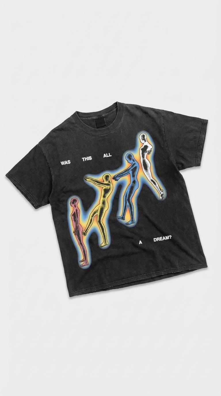 WAS THIS ALL A DREAM Acid Washed Tee