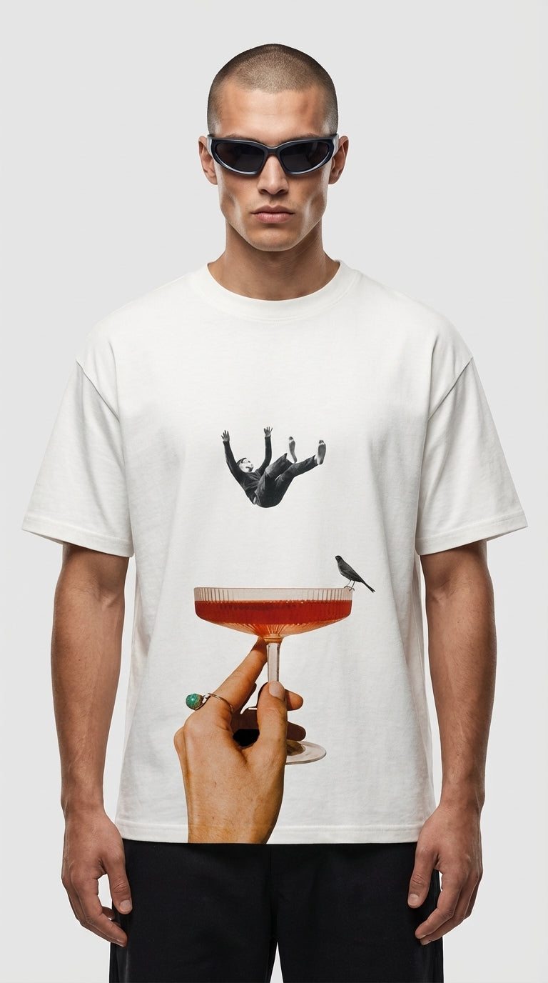 Human Flavor Oversize White T-Shirt