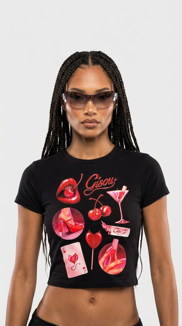 Cherry Bomb Crop T-Shirt