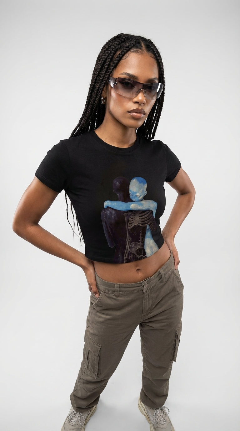 Ethereal Embrace Crop T-Shirt