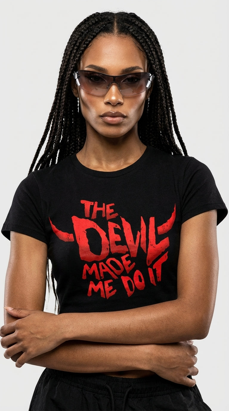 Devil Inside Crop T-Shirt