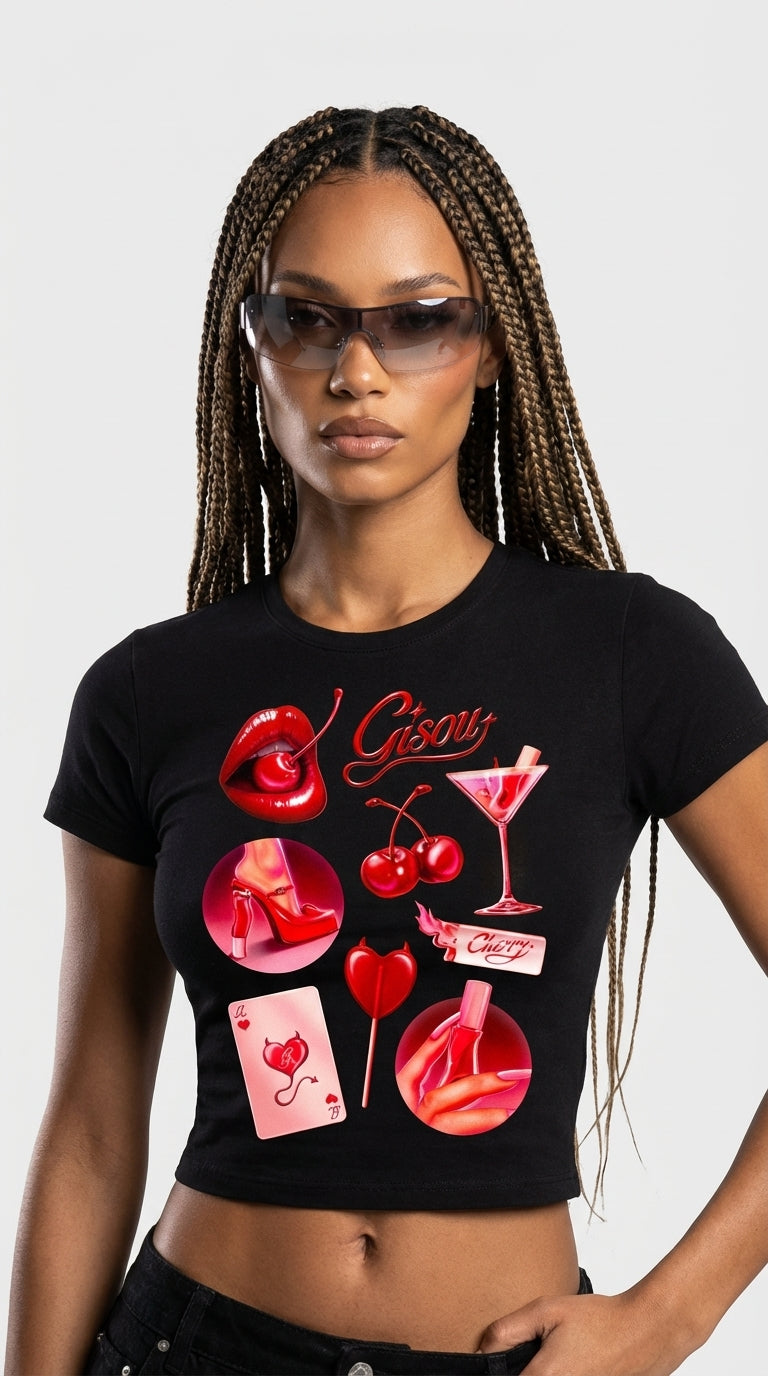 Cherry Bomb Crop T-Shirt