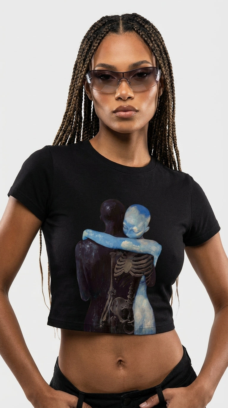 Ethereal Embrace Crop T-Shirt