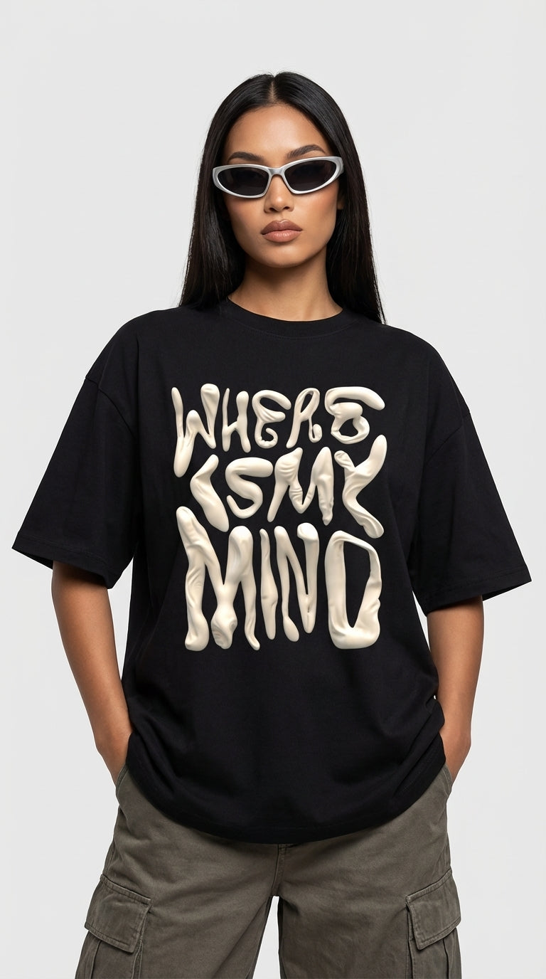Puffy Blacked Oversized T-Shirt