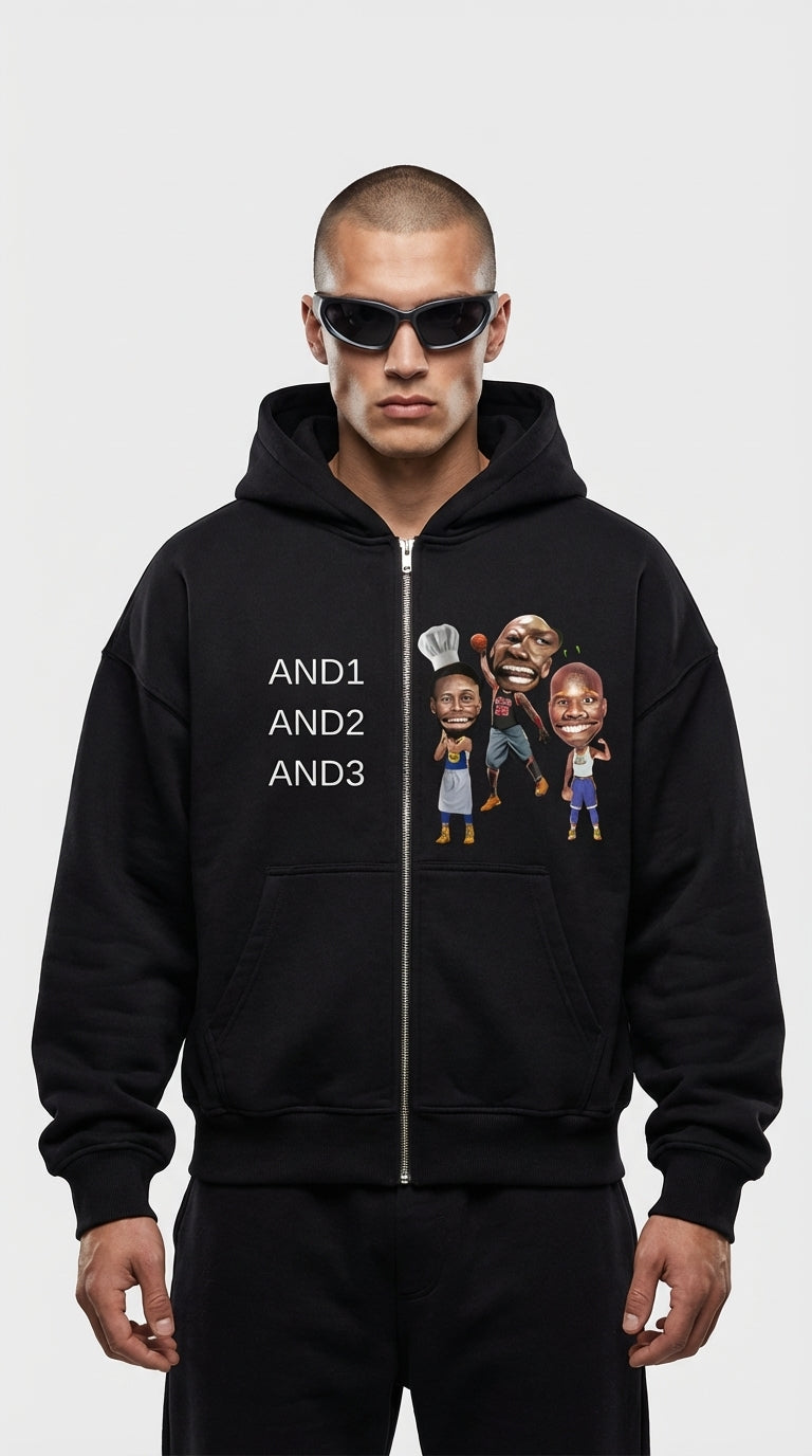 And Zip Up Hoodie