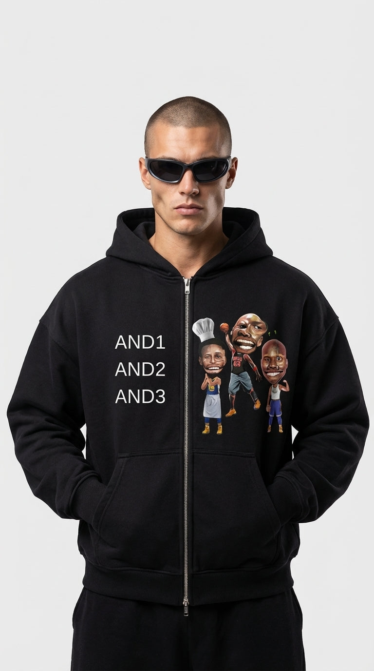 And Zip Up Hoodie