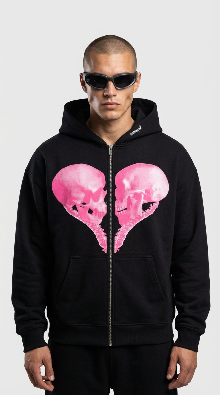 Broken Heart Zip Hoodie