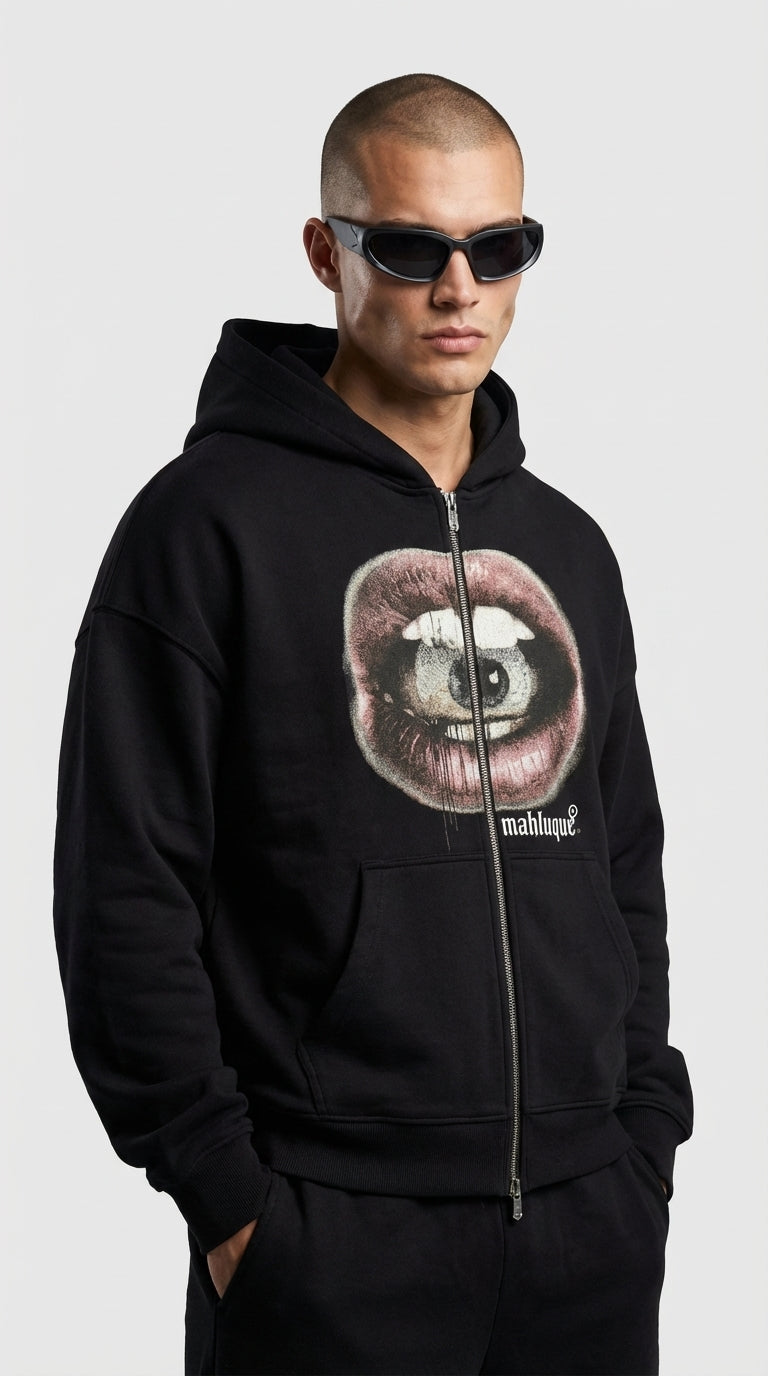 Eye Contact Zip Hoodie