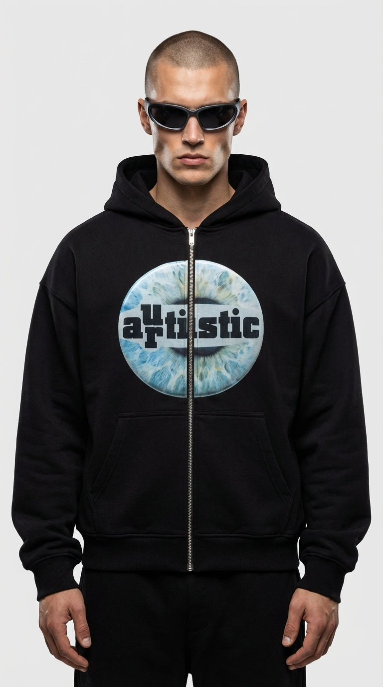 Artistic Eye Zip Hoodie