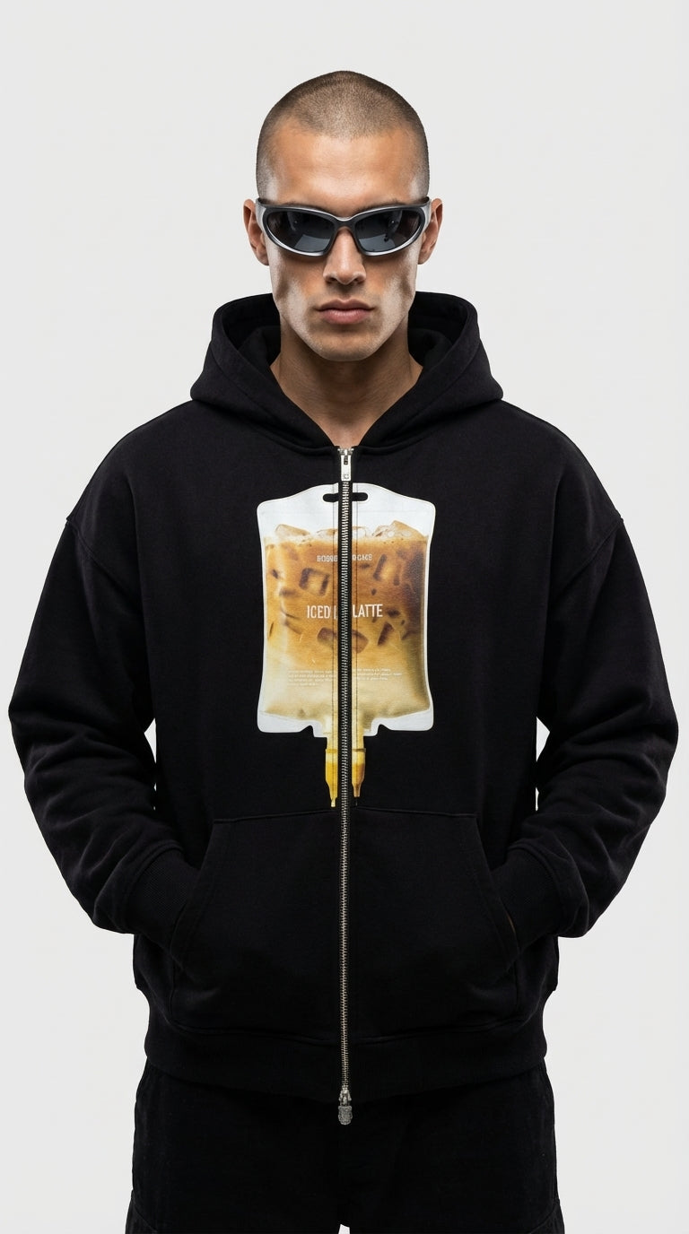 Caffeine Drip Zip Hoodie